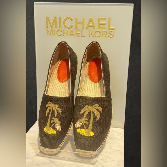 Michael Kors Women's Kendrick Espadrille Island Slip On Loafers sz 8 Beachy - Picture 1 of 8